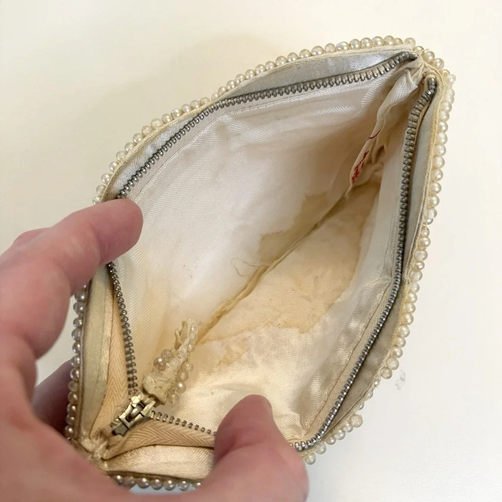 Vtg Beaded Evening Bag Exclusively Made For La Regale Japan Art Deco Flapper
